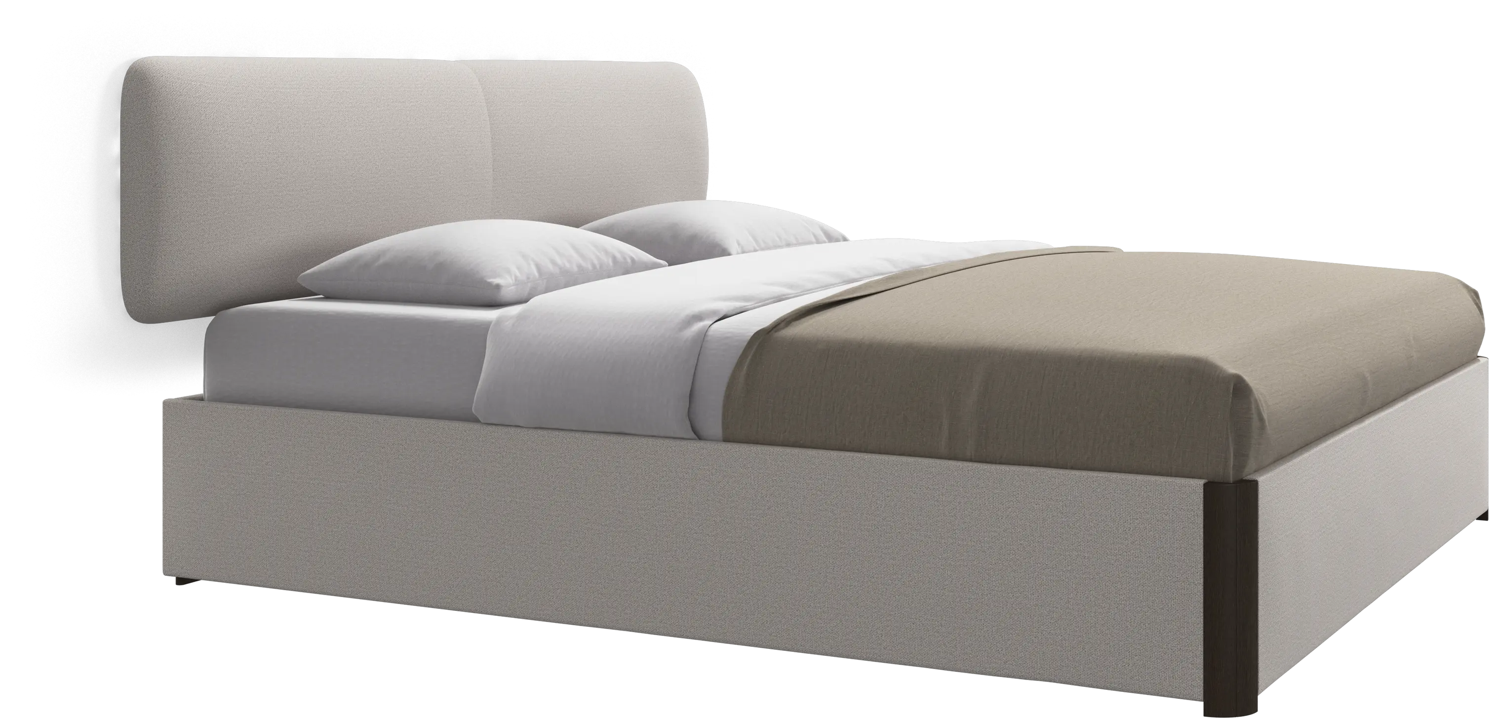 Element bed, wall-mounted headboard, with slats, excl. mattress